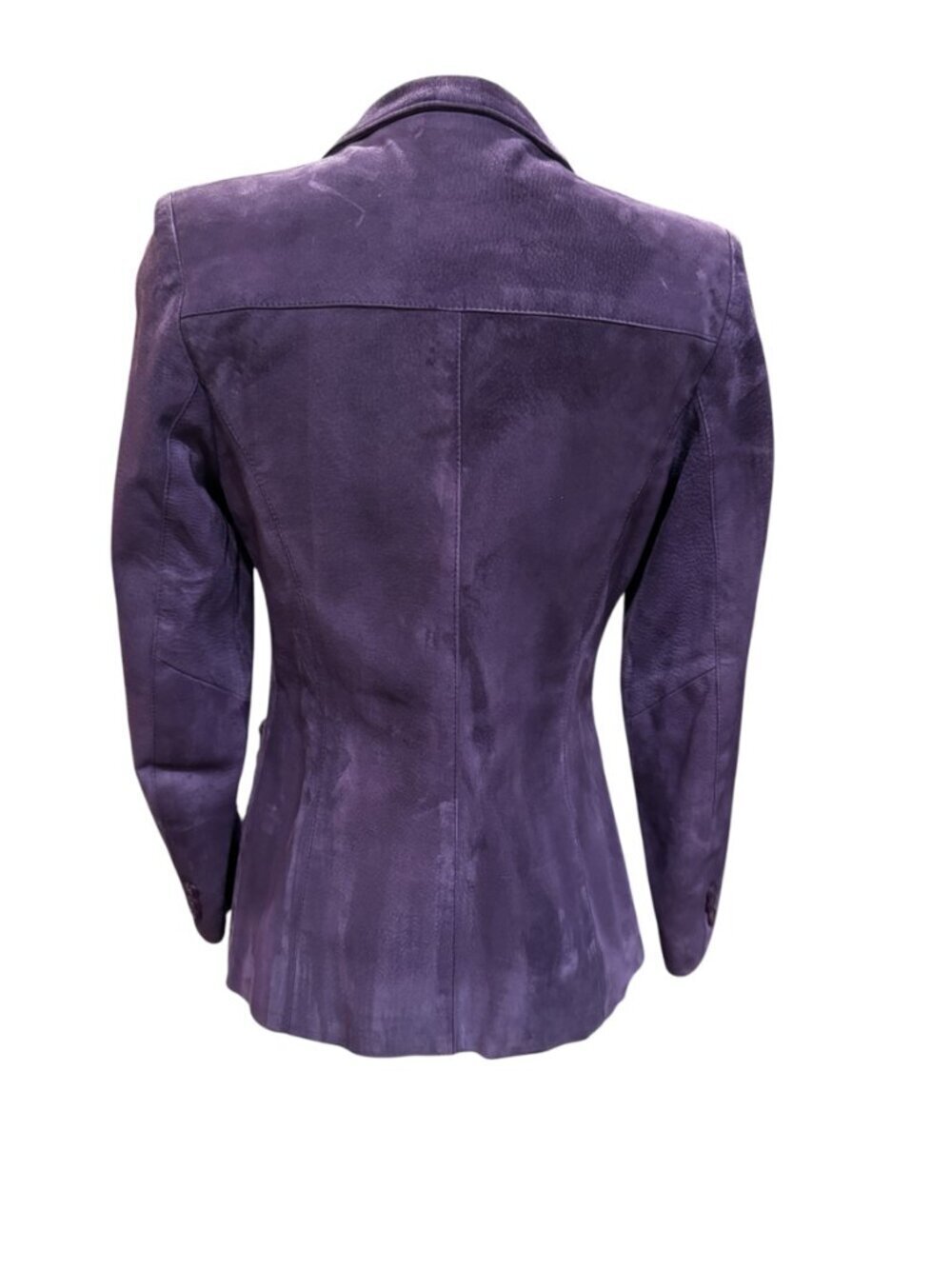 Vintage Bagatelle Purple Suede Blazer Margaret Godfrey Canada Size 8 - Picture 6 of 7